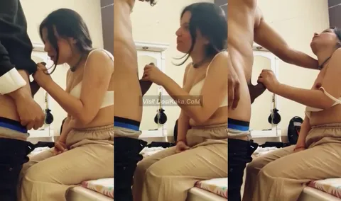Bengali GF Sucking Boyfriend Solid Dick in Oyo